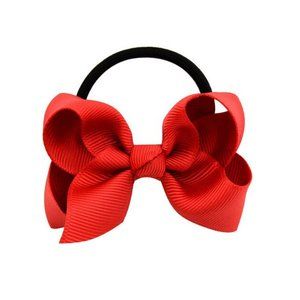 Girls Elastic Hair Bands Hair Tie Rubber Band Soild Bow Hair Accessories